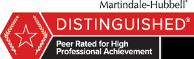 Peer rated for highest level of professional excellence.